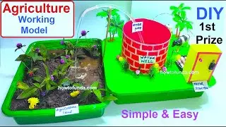 how to make agriculture farming working model inspire science project  diy - howtofunda 