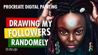 Drawing My Followers on instagram | Digital Art in Procreate