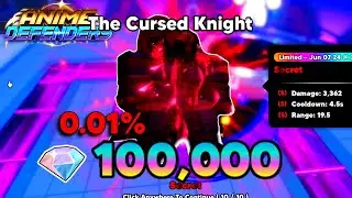 I SPENT 100K GEMS AND I GOT IGRIS SECRET UNIT IN ANIME DEFENDER
