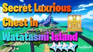 Mouun Shrine Secret Luxurious Chest Puzzle | Watatasumi Island | Inazuma |Genshin Impact |