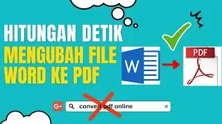 CARA MENGUBAH WORD KE PDF DI LAPTOP