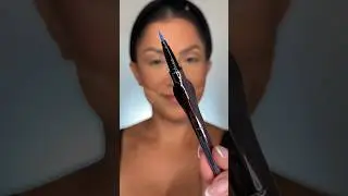 Blue eyeliner! 
