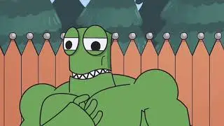 @tfs-ue1ud:@GameToonsPlus,#Rainbowfriends,Green,Muscle.Growth.(TF)