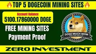 FREE  DOGE COIN  mining site | WITH out investment | free withdraw proof