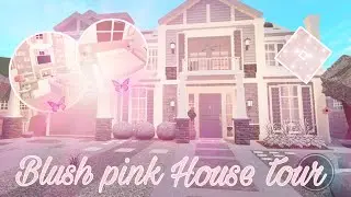 MY BLUSH PINK BLOXBURG HOUSE TOUR! ( Roblox) | Sosimiplays