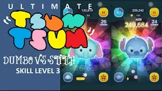 Tsum Tsum - Dumbo vs Stitch - Skill level 3
