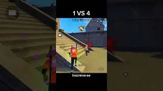 1 VS 4 FREESTYLE FREE FIRE #freefire #freefirehighlights #1vs4 #freestyle
