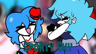 FNF - Sporty Sky - Ski Mod + Cutscene