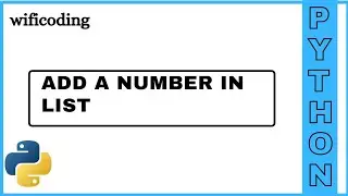 Add a number in list using python | append a number in list using python