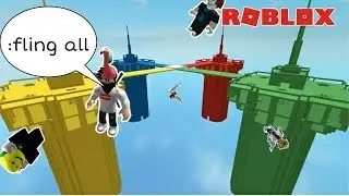 Messing around with admin commands in doomspire brickbattles! (Roblox doomspire brickbattles)