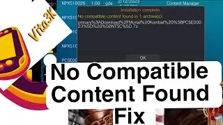 Vita 3K Android No Compatible Content Fixed | With Easy Installation Tutorial|