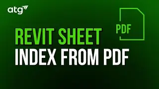Revit Sheet Index from PDF