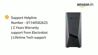 Electrobot Gaming Tower PC  Ryzen 5 4650G B550 Chipset 2X8 16GB RAM 1TB HDD 250GB SSD with 3 RGB Coo