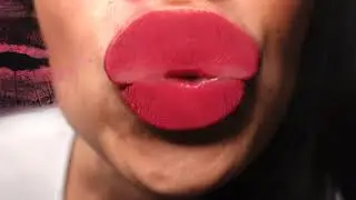 ASMR GLASS KISSING EXPERIMENTING 6 lipstickcolors