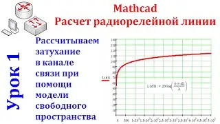 Урок 1. Mathcad. Рассчитываем затухание в канале связи при помощи модели свободного пространства
