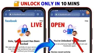 Your account has been locked Facebook get started problem | how to Unlock facebook locked account