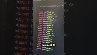 21 HTML Input Types 😇⬇️ 