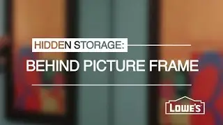 Hidden Storage Behind a Picture Frame