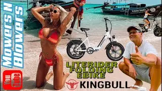 KINGBULL LITERIDER 750W 48V15ah LITHIUM BATTERY ELECTRIC FOLDING OFF ROAD FAT TIRE BICYCLE NEW EBIKE