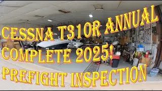 Cessna T310R Annual Finally Completed! Just short of two months in process. Preflight Inspection