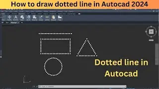 how to make dotted line in autocad | dotted line in autocad | dashed line