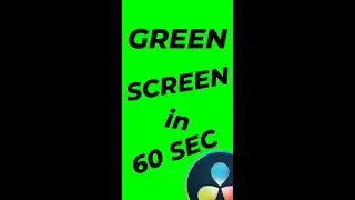 Key Green Screen in DaVinici Resolve (FUSION) 
