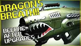 Dragon's Breath Exotic Rocket Launcher - Before & After Upgrades - Destiny Gameplay