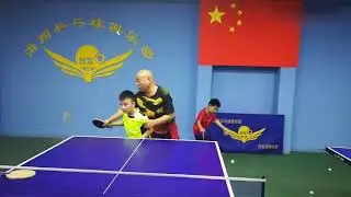 Kids Practice Table Tennis in China