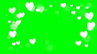 Heart flying green screen effect | 