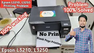 Epson L3210, L3250 Black ink Not Printing | Epson L3210 Print Blank Page