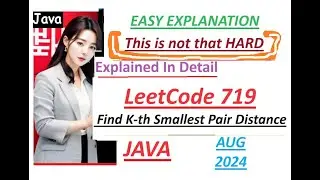 Find K-th Smallest Pair Distance | Leetcode 719 | Java Code | Developer Coder
