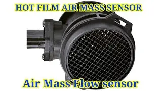 HFM sensor, Hot film air mass sensor. Mass air flow sensor.