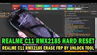 REALME C11 RMX2185 HARD RESET AND ERASE FRP BY UNLOCK TOOL - ONLY PC