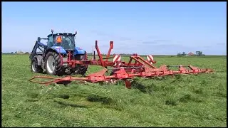 Gras schudden en oprapen
