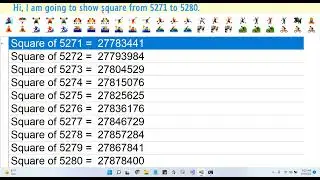 Square from 5271 to 5280