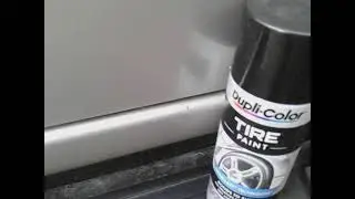 Dupli color black tire paint will this restorer running boards back to life