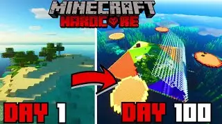 I Survived 100 Days On a SURVIVAL ISLAND in Minecraft HARDCORE! but.... this happened in 5 Mins