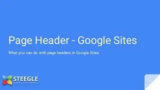 New Google Sites - Page Headers