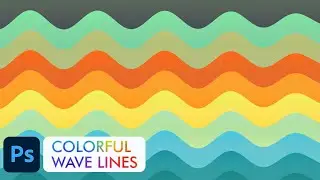 How To Create Wave Lines in photoshop | Photoshop tutorial | 