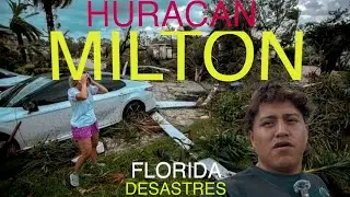 HURACAN MILTON EN FLORIDA. YOUTUBER GRABA TODO LO QUE PASO