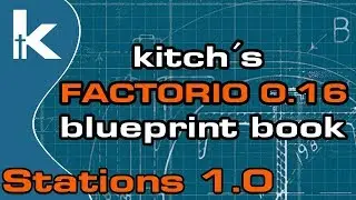 Kitch's Factorio 0.16 Blueprint Book | Train Stations 1.0