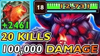 13000 HP | 1500 STACKS | 20 KILLS | 100,000 DAMAGE (ORNN IS JUST TOO BROKEN)