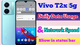 how to show daily data usage in vivo t2x, vivo t2x show daily data usage