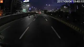 Xiaomi Mejia dash cam night results in Karachi Pakistan by Wasim Malik