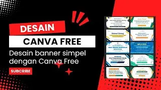 Desain banner simpel dengan Canva Free