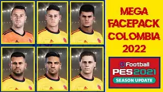 🔥 Mega Facepack Colombia FINAL 2022 (CPK & SIDER) / Pes 2021 🎮⚽ [DESCARGAR]