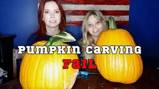 Columbus Blue Jackets Pumpkin Carving *FAIL*