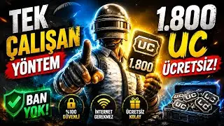PUBG MOBİLE BEDAVA UC ALMA 2026 ( ÜCRETSİZ BANSIZ PUBG MOBİLE 1.800 UC ALMA ) 