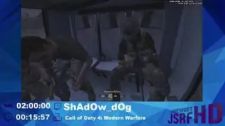 Call of Duty 4 Recruit Speedrun - We Want JSRFHD Marathon 6