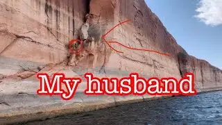 Climbing that giant Lake Powell wall